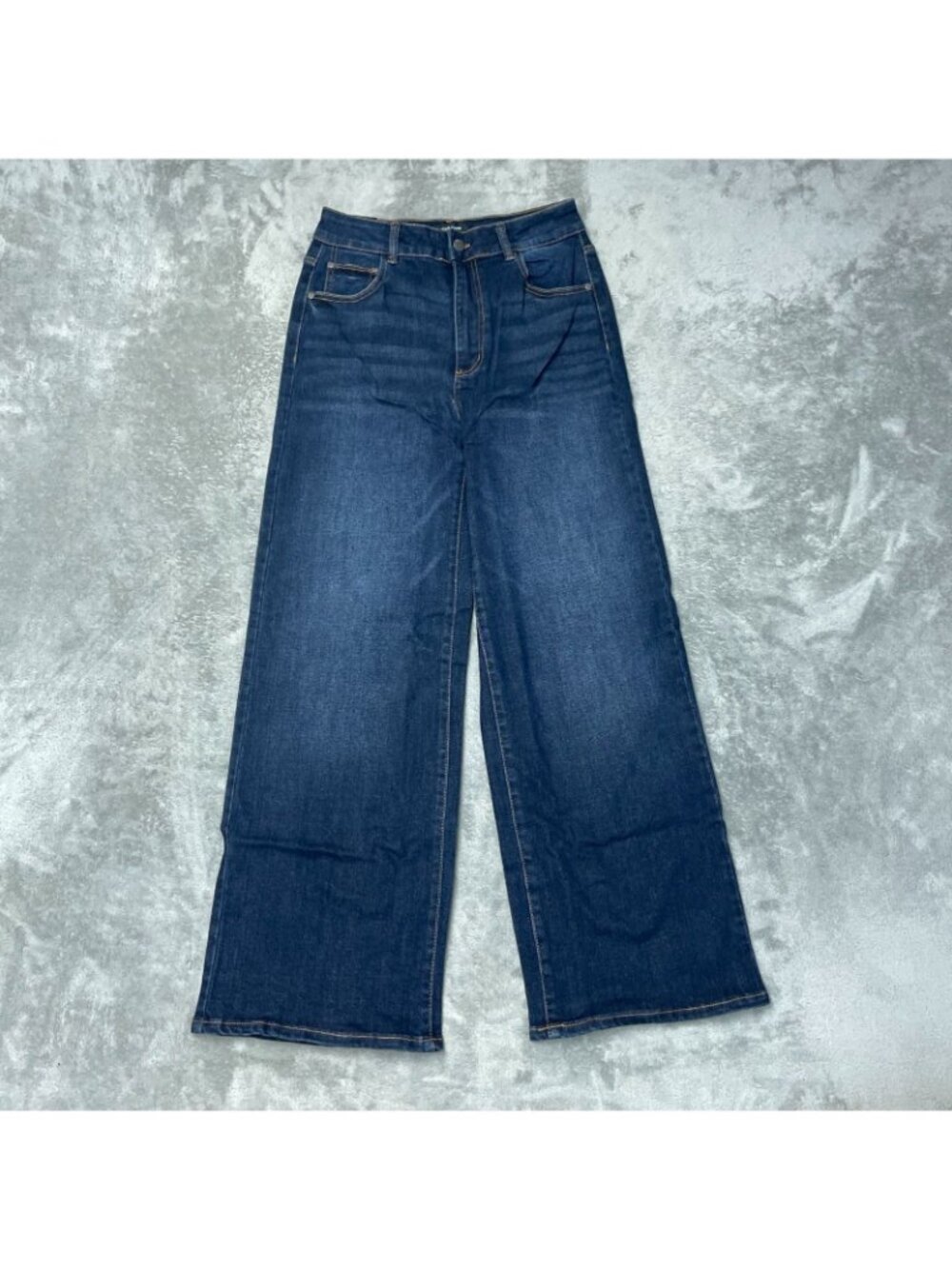 NWT Well Worn Women's Size 6/28 Wide Leg High Rise Jeans Dark Wash Denim G2140 - Picture 4 of 13